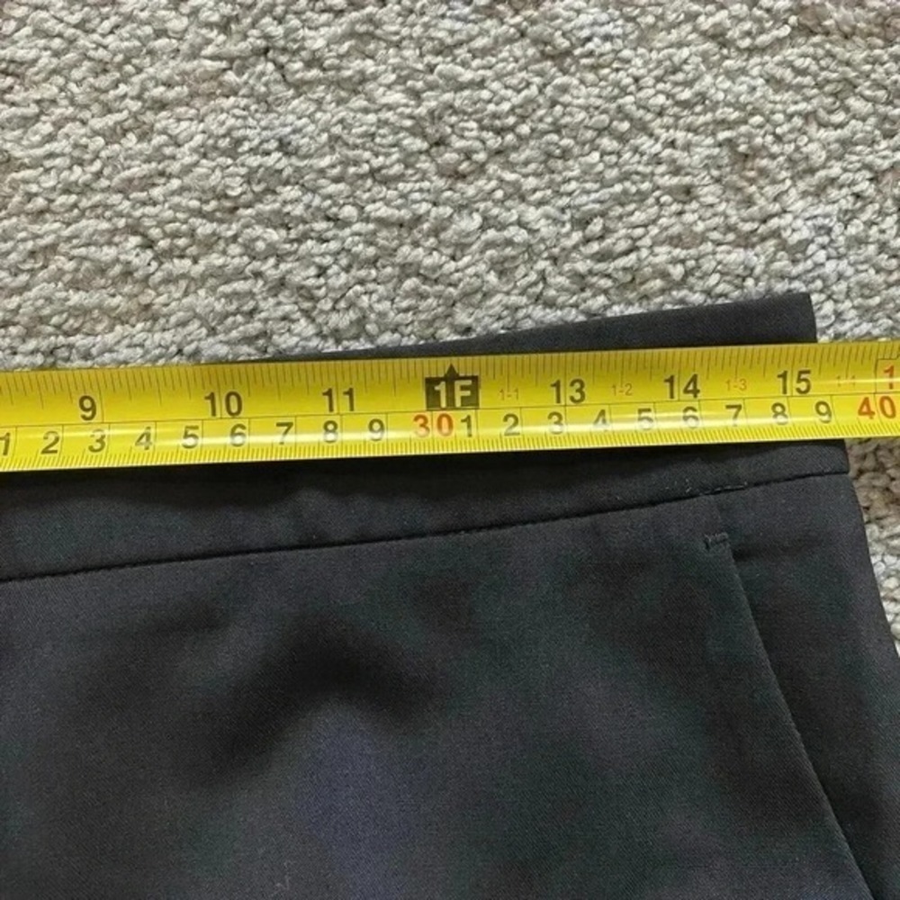 ETRO Italy Women's Black Wool Cropped Pants US 6 Med IT 42 High rise Flat Front - Picture 5 of 9
